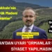 Bülent Turan: “Çanakkale’nin Ormanlarına Siyaset Bulaştırmayın”