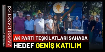 AK Parti Çanakkale’de Üyelik Seferberliğini Sürdürüyor