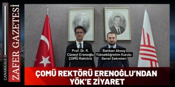 ÇOMÜ Rektörü Erenoğlu, YÖK Genel Sekreteri Aksoy’u Ziyaret Etti