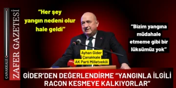 Gider: “Yangınla ilgili racon kesmeye kalkıyorlar”