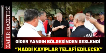 YANGIN BÖLGESİNDE DEVLET MESAİSİ