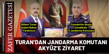 Turan’dan İl Jandarma Komutanı Akyüz’e Ziyaret