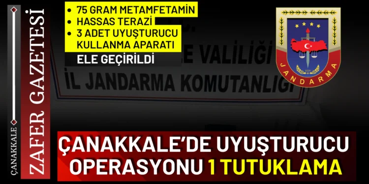 ÇANAKKALE'DE UYUŞTURUCU OPERASYONU: 1 TUTUKLAMA 1 6
