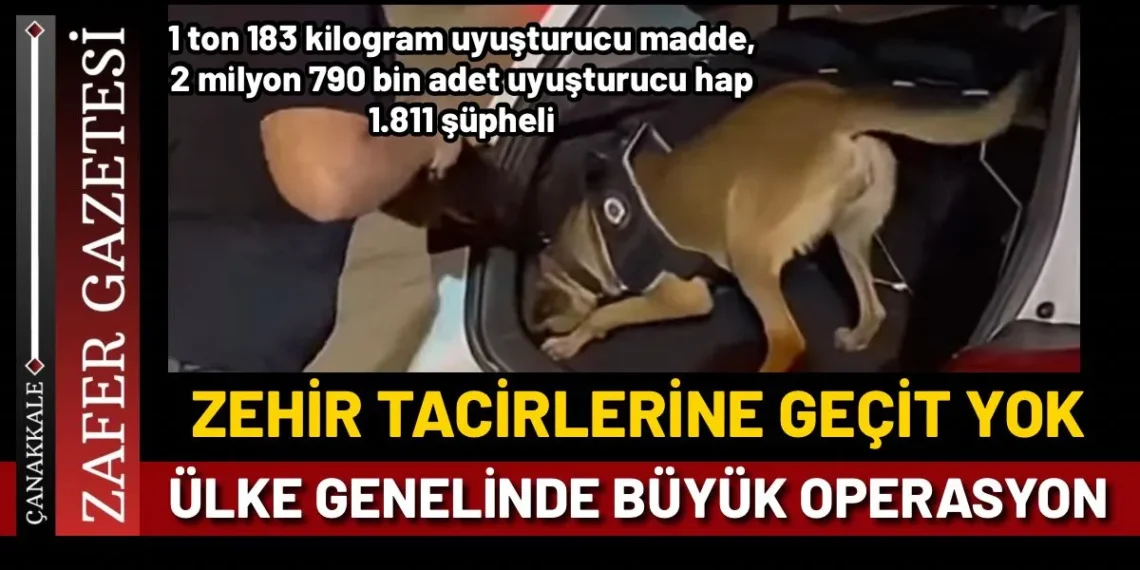 Türkiye Genelinde Uyuşturucuya Darbe: 74 İlde Eş Zamanlı Operasyon!