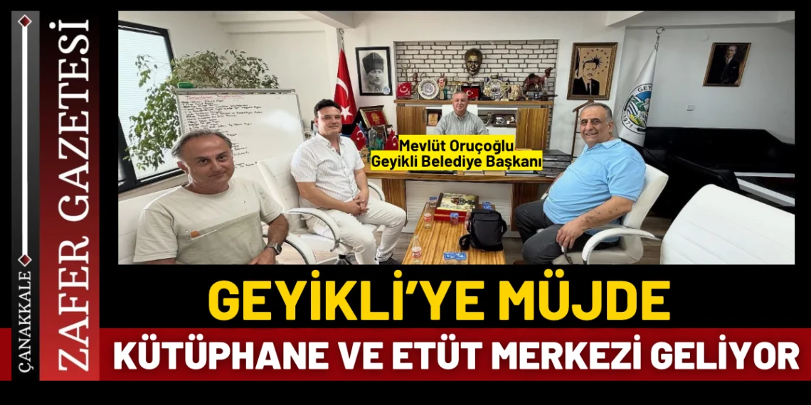 Geyikli’ye Kütüphane ve Etüt Merkezi Geliyor