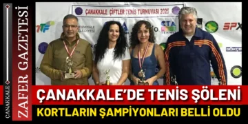 Çanakkale’de Tenis Şöleni: Çiftler Turnuvası Sona Erdi