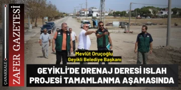Geyikli’de Drenaj Deresi Islah Projesinde Sona Doğru