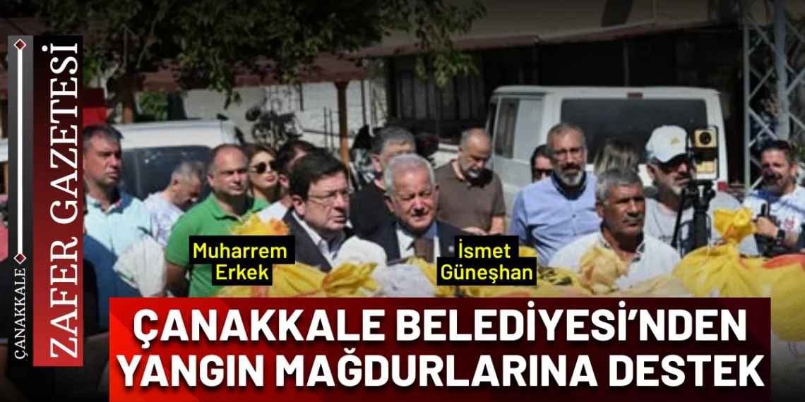 Çanakkale Belediyesi'nden Yangın Mağduru Üreticilere Arpa Desteği 4 Çanakkale Belediyesi’nden Yangın Mağduru Üreticilere Arpa Desteği