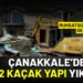 Çanakkale İl Özel İdaresi, kaçak yapılaşmayla mücadelesini sürdürüyor. 9 Çanakkale İl Özel İdaresi, kaçak yapılaşmayla mücadelesini sürdürüyor.