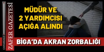 Biga’da Akran Zorbalığı Soruşturması: Müdür ve 2 Müdür Yardımcısı Açığa Alındı