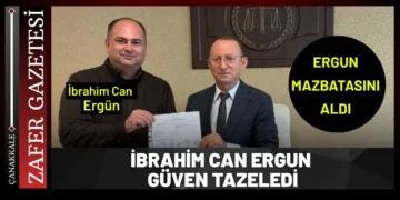 İbrahim Can Ergun, Mazbatasını Teslim Aldı
