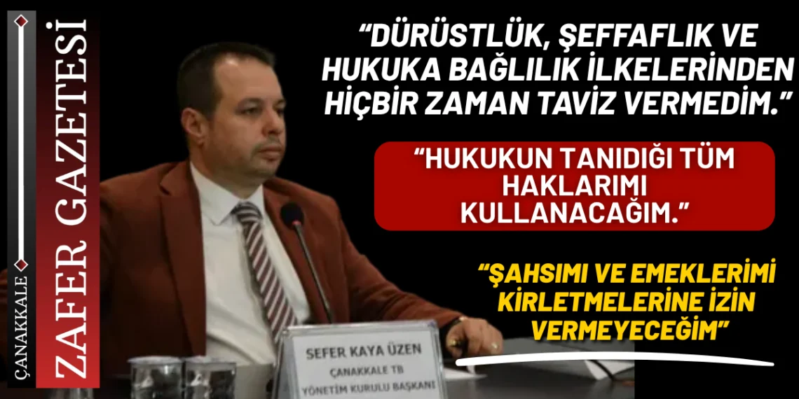 Kaya Üzen: “Şahsımı ve Emeklerimi Kirletmelerine İzin Vermeyeceğim”