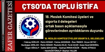 ÇTSO’da Sigorta Acentelerinin Yer Aldığı 18. Meslek Komitesinden Toplu İstifa