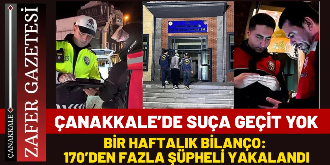 ÇANAKKALE’DE KUŞ UÇMUYOR: JANDARMA VE POLİS 7/24 SAHADA