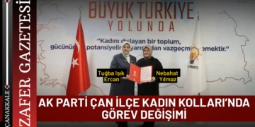 AK Parti Çan İlçe Kadın Kolları’nda Görev Değişimi