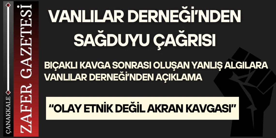 Vanlılar Derneği’nden Açıklama