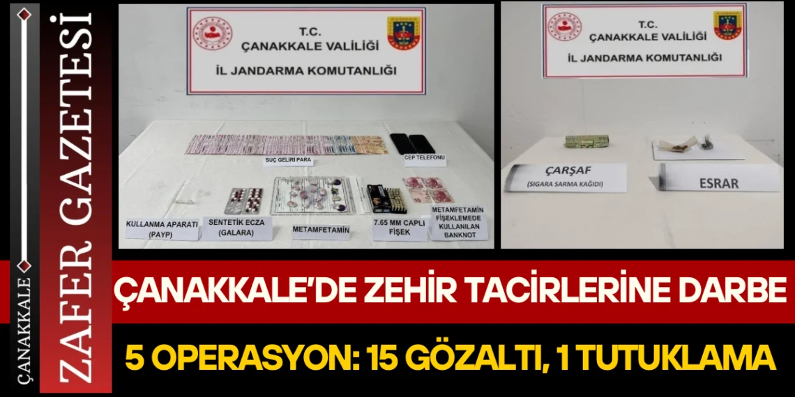 Çanakkale’de Jandarmadan Uyuşturucu Operasyonu