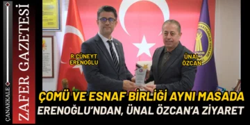 ÇOMÜ Rektörü Erenoğlu’ndan Esnaf Birliği’ne Ziyaret