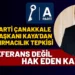İsmail Kaya: “Vatandaş Adalet ve Şeffaflık Bekliyor”